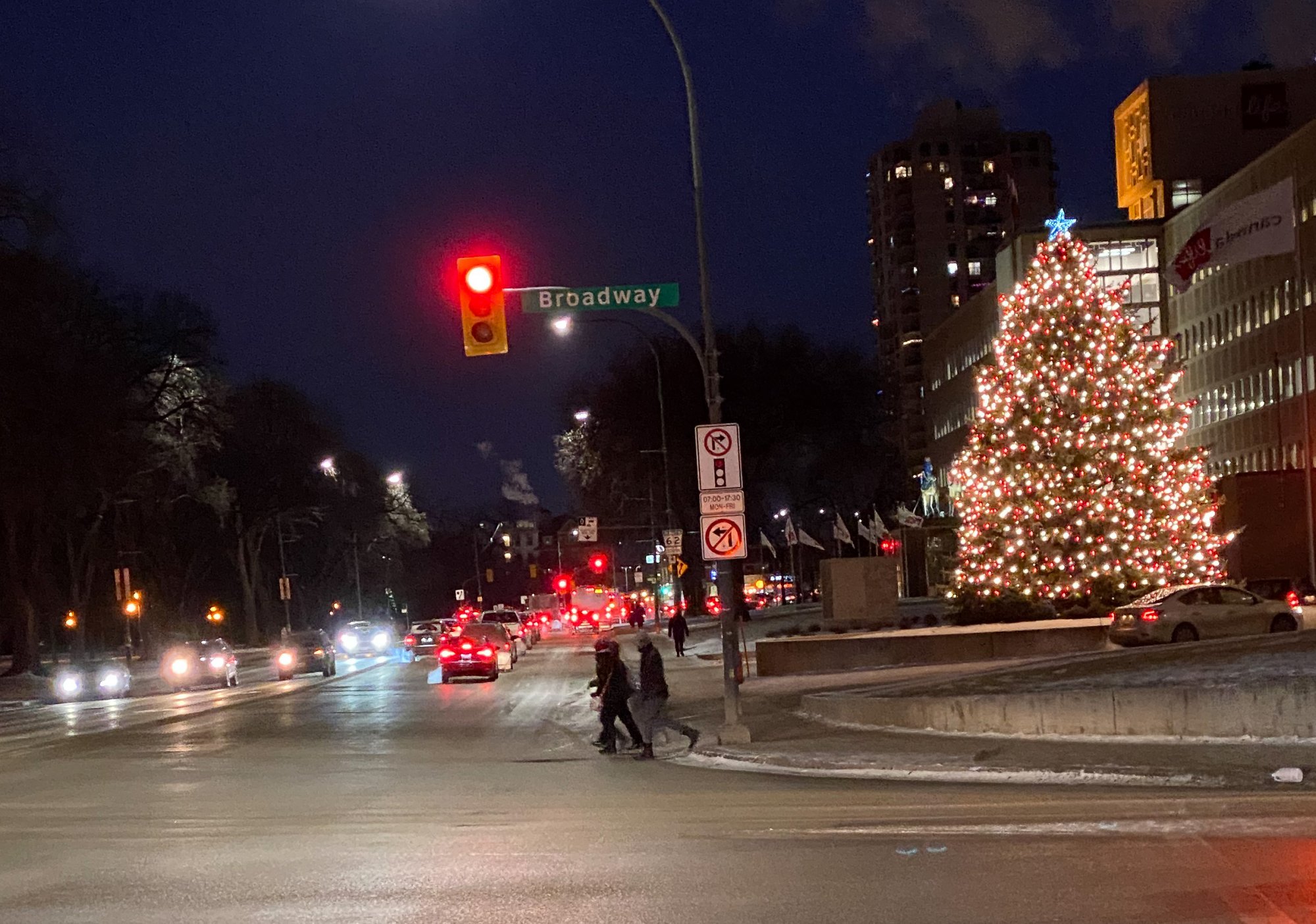 Broadway and Osborne intersection.