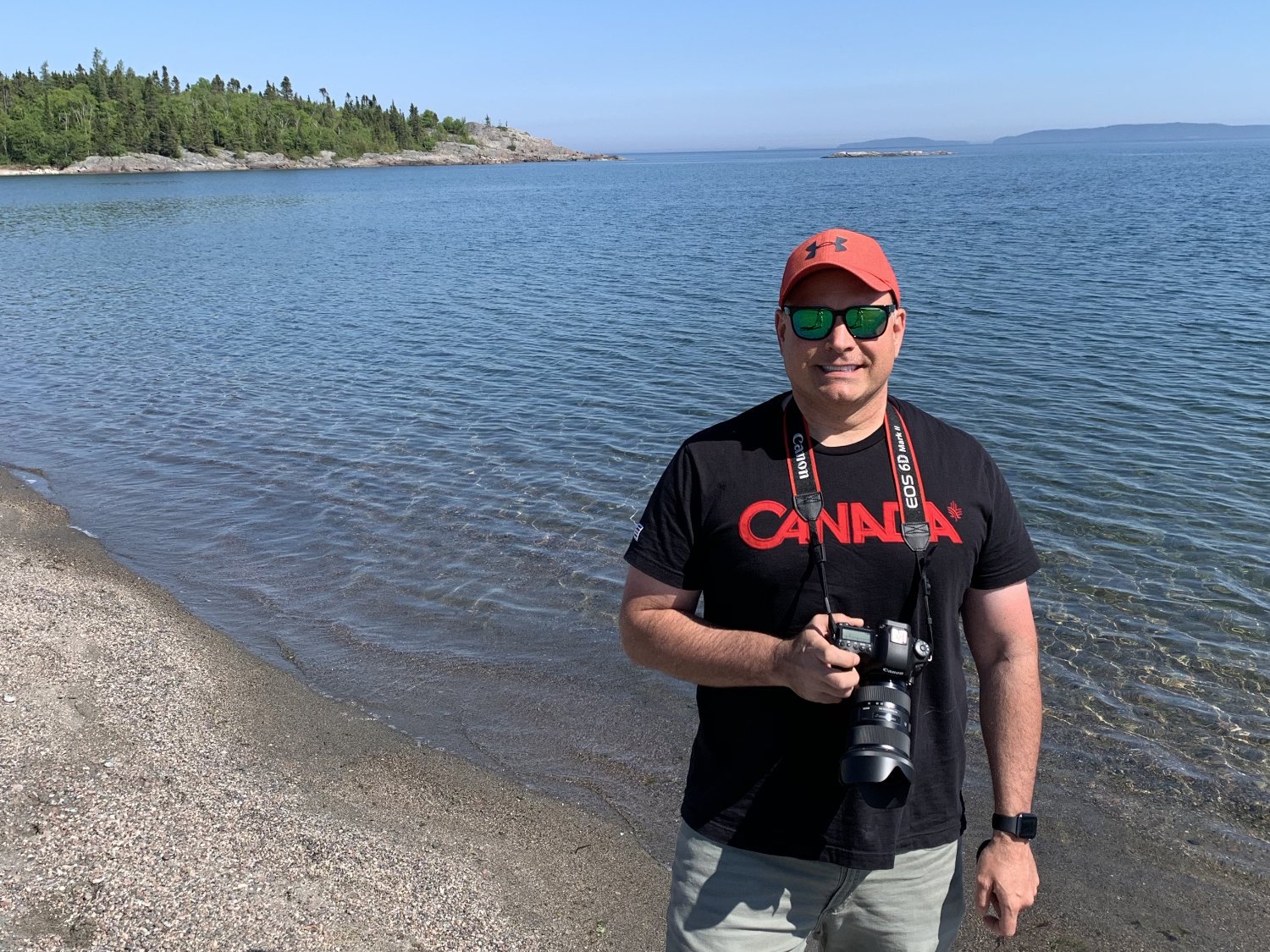 Brad on the North shore of Lake Superior.