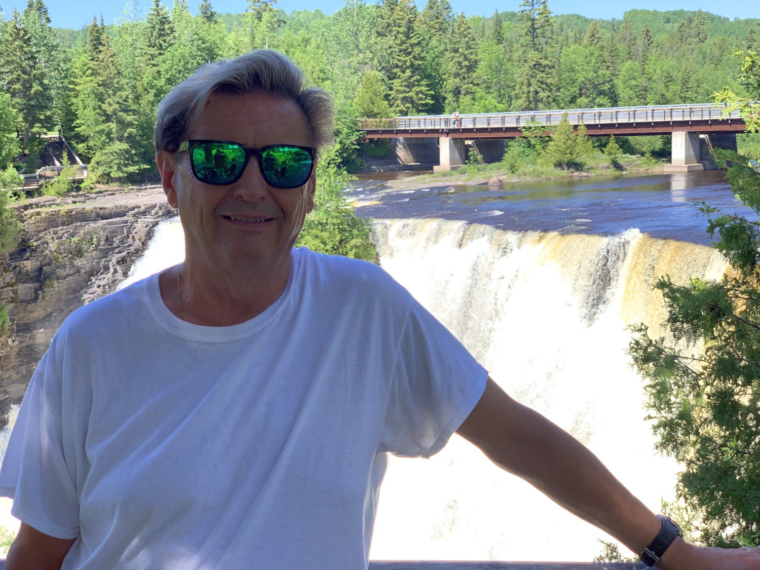 Ron, my co-pilot at Kakabeka Falls.